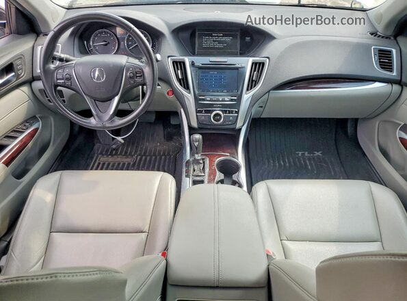 19UUB1F34GA009129 2016 ACURA TLX White Widok deski rozdzielczej