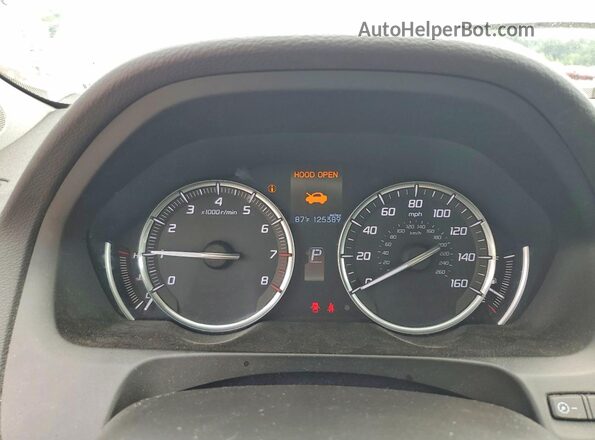 19UUB1F34GA009129 2016 ACURA TLX White Widok zestawu wskaźników