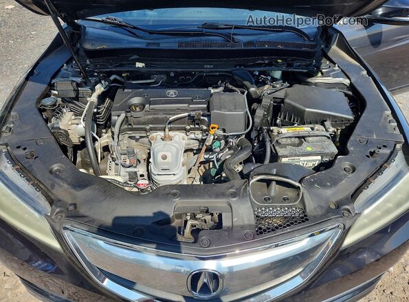 19UUB1F34GA011916 2016 ACURA TLX Black Вид задньої частини салону