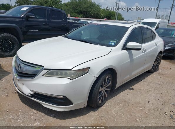 19UUB1F34HA000061 2017 ACURA TLX White Przód lewy