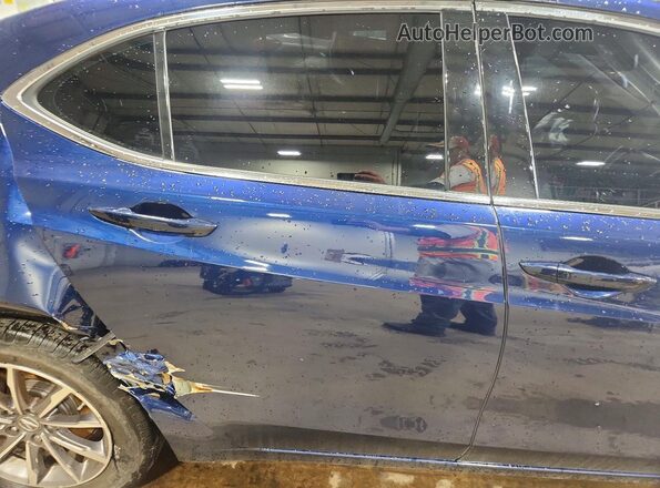 19UUB1F36LA015878 2020 ACURA TLX Blue Rear seats view