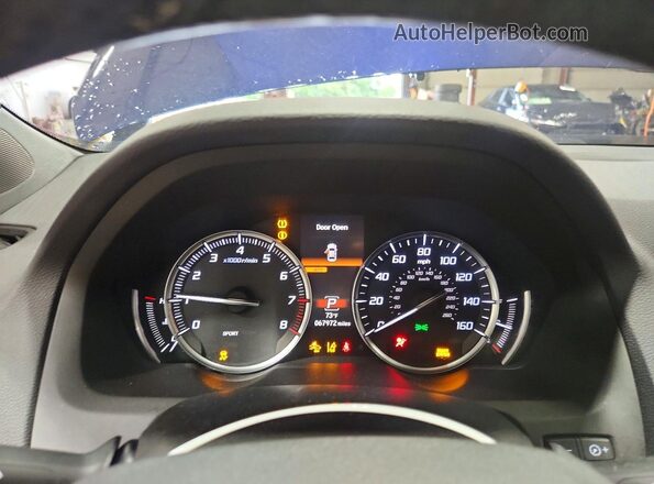 19UUB1F36LA015878 2020 ACURA TLX Blue Instrument cluster view