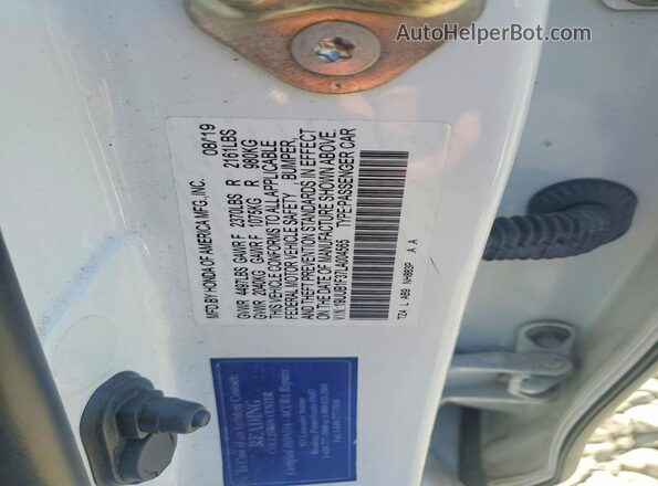 19UUB1F37LA004565 2020 ACURA TLX White Engine compartment view