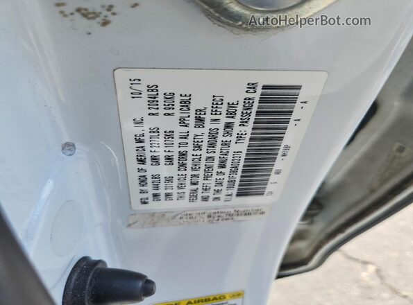 19UUB1F38GA002376 2016 ACURA TLX Белый Вид наклейки с VIN-кодом