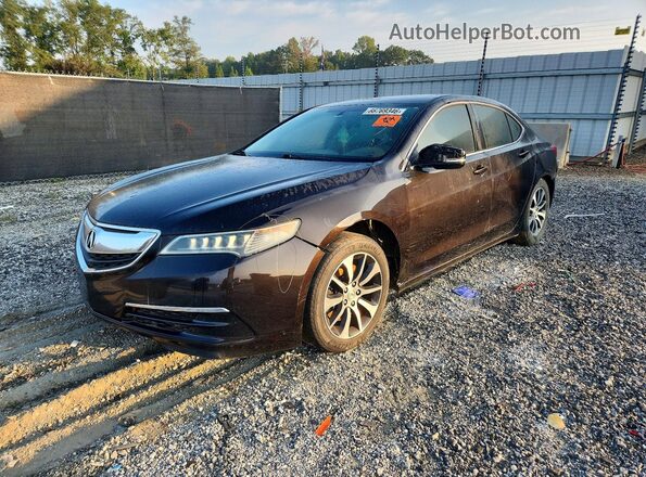 19UUB1F38GA004399 2016 ACURA TLX Black Հետևի ձախ