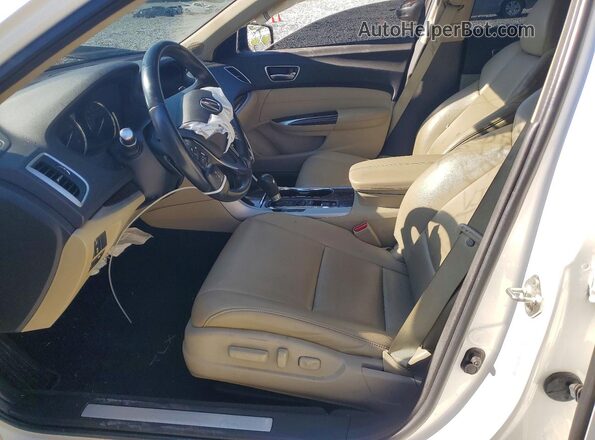 19UUB1F38LA003022 2020 ACURA TLX White Widok wnętrza z przodu