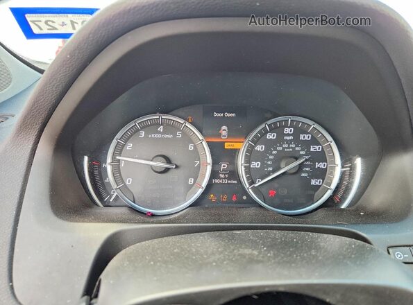 19UUB1F51HA009849 2017 ACURA TLX Blue Widok zestawu wskaźników