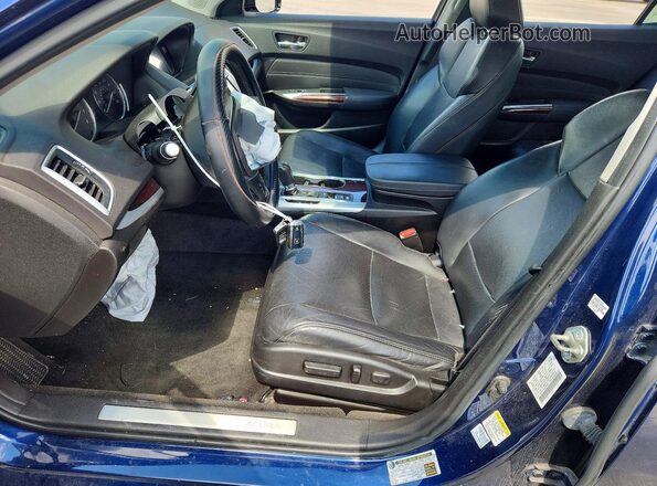 19UUB1F51HA009849 2017 ACURA TLX Blue Widok wnętrza z przodu