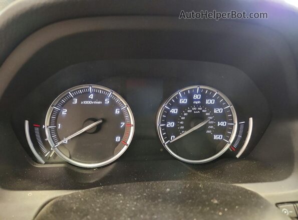19UUB1F51JA005449 2018 ACURA TLX Black Widok zestawu wskaźników