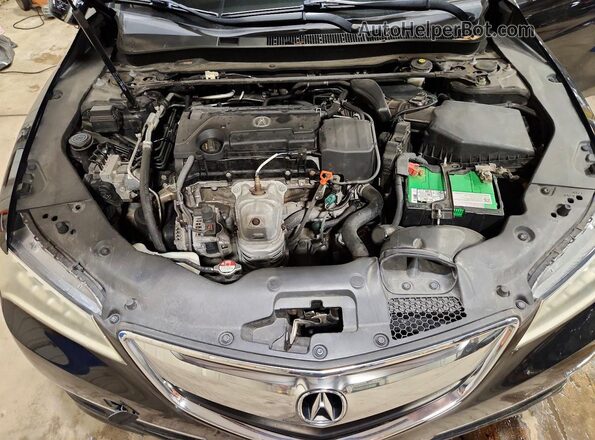 19UUB1F52HA006622 2017 ACURA TLX Черный Вид задней части салона