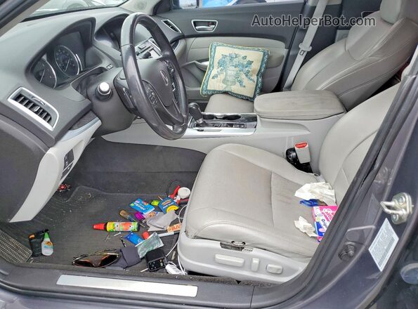 19UUB1F54KA007990 2019 ACURA TLX Серый Вид салона спереди