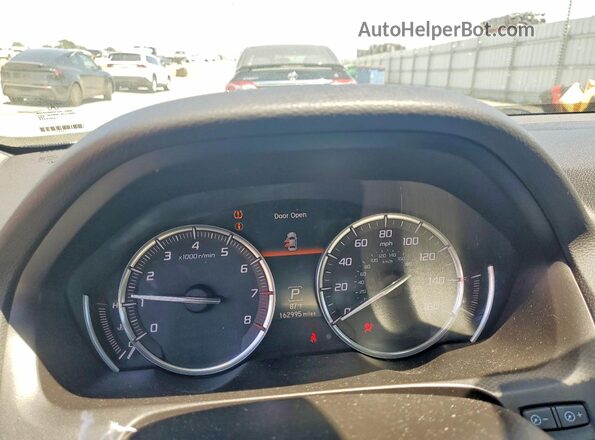 19UUB1F55GA008993 2016 ACURA TLX Charcoal Вид щитка приладів