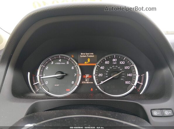 19UUB1F57KA008194 2019 ACURA TLX White Widok tylnych siedzeń