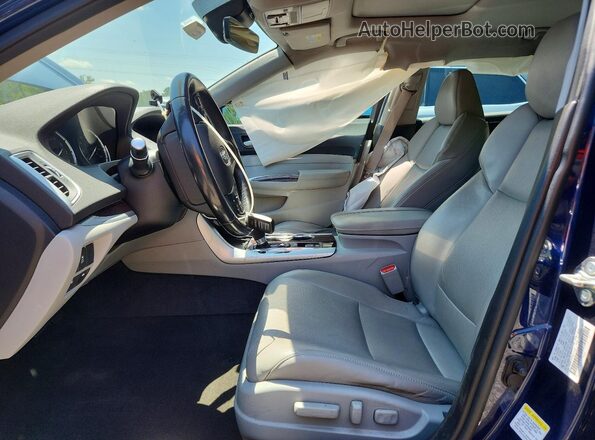 19UUB1F59HA011056 2017 ACURA TLX Blue Widok wnętrza z przodu