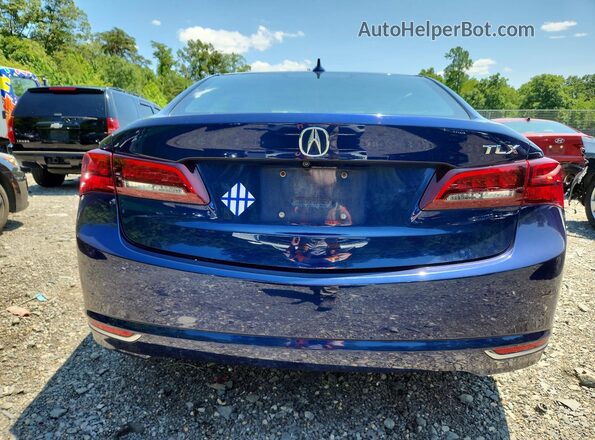 19UUB1F59HA011056 2017 ACURA TLX Blue Widok z tyłu