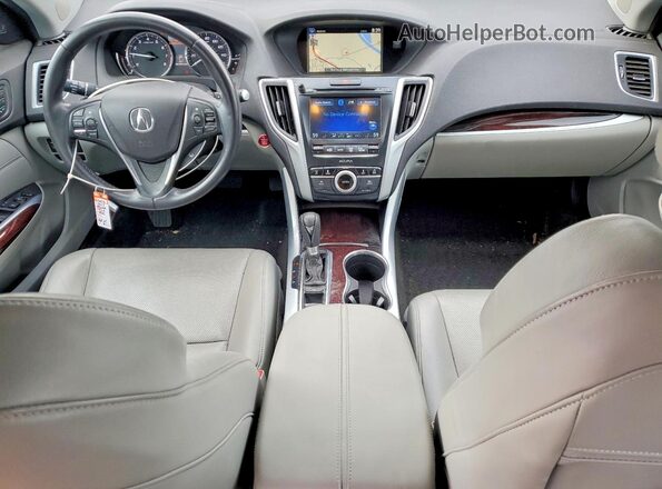 19UUB1F5XHA001992 2017 ACURA TLX Black Widok deski rozdzielczej