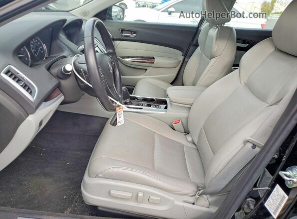 19UUB1F5XHA001992 2017 ACURA TLX Black Widok wnętrza z przodu
