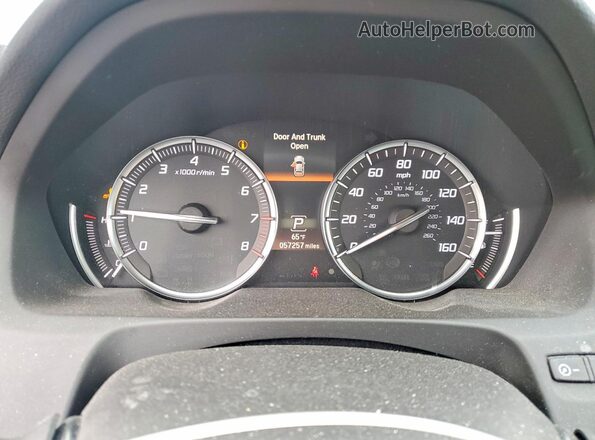 19UUB1F5XHA001992 2017 ACURA TLX Black Widok zestawu wskaźników