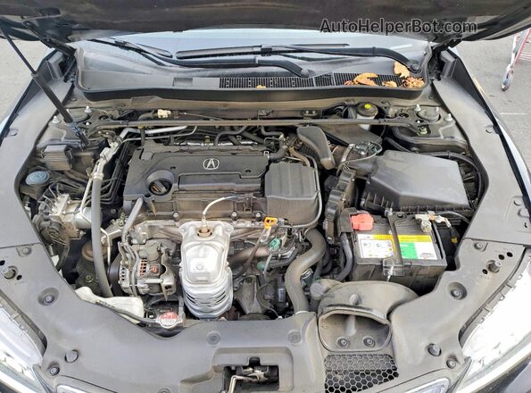 19UUB1F5XHA001992 2017 ACURA TLX Black Widok wnętrza z tyłu