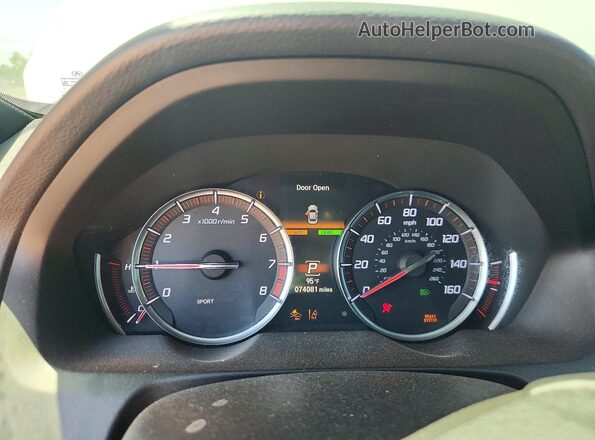 19UUB1F62KA006409 2019 ACURA TLX Белый Вид щитка приборов