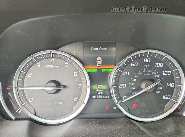 19UUB2F30KA005528 2019 ACURA TLX Red Instrument cluster view