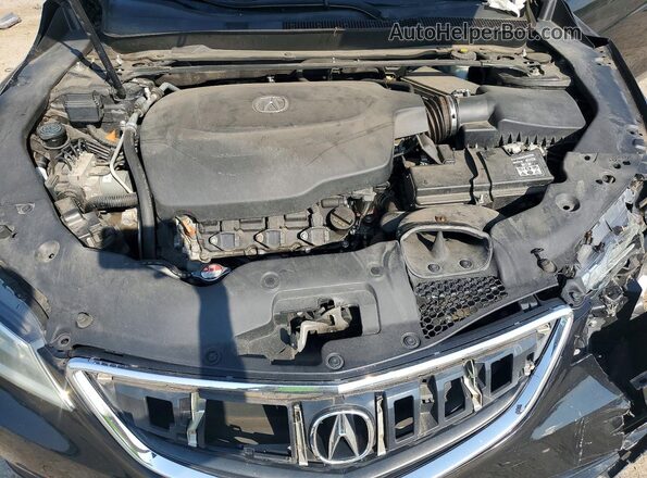 19UUB2F33GA002520 2016 ACURA TLX Черный Вид задней части салона