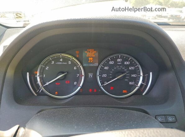 19UUB2F33GA002520 2016 ACURA TLX Черный Вид щитка приборов