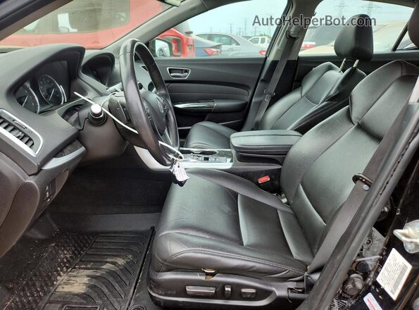19UUB2F35JA006138 2018 ACURA TLX Black Widok wnętrza z przodu
