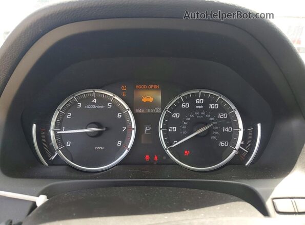 19UUB2F37GA004545 2016 ACURA TLX Black Vista del cuadro de instrumentos