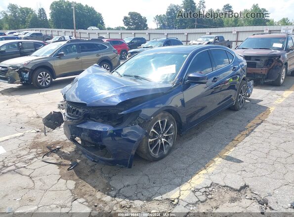 19UUB2F37GA012256 2016 ACURA TLX Blue წინა მარცხენა ხედი სამი მეოთხედიდან