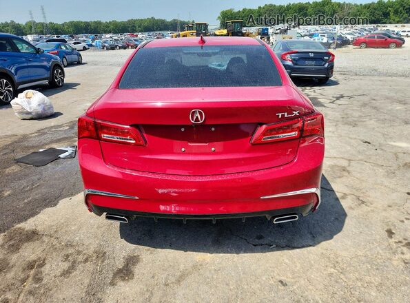 19UUB2F37KA004960 2019 ACURA TLX Red Вид ззаду