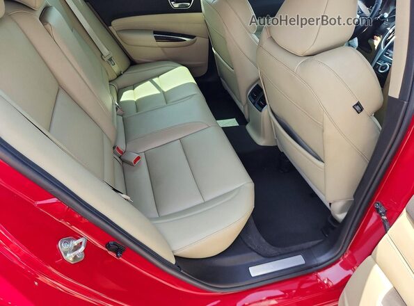 19UUB2F37KA004960 2019 ACURA TLX Red Вид задніх сидінь