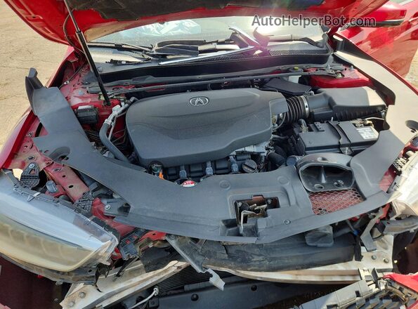19UUB2F37KA004960 2019 ACURA TLX Red Вид задньої частини салону