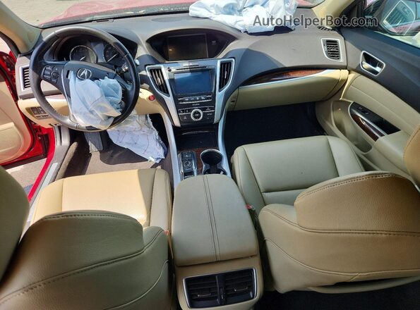 19UUB2F37KA004960 2019 ACURA TLX Red Вид панелі приладів