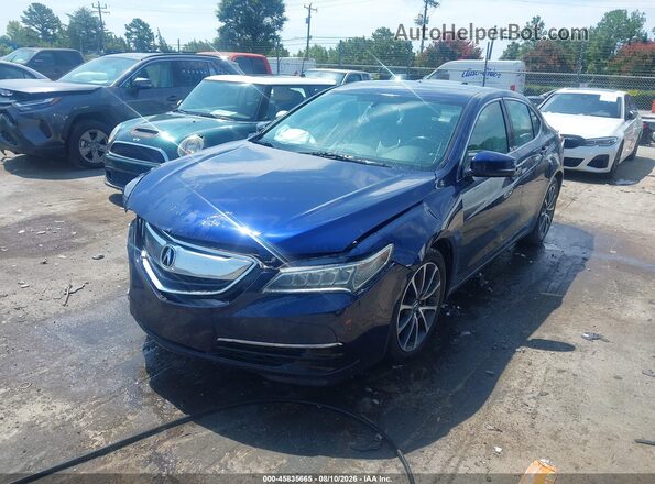 19UUB2F38HA000263 2017 ACURA TLX Blue Առջևի ձախ երեք քառորդ տեսարան