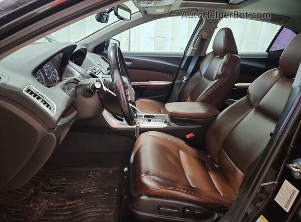 19UUB2F39GA010931 2016 ACURA TLX Brown Widok wnętrza z przodu