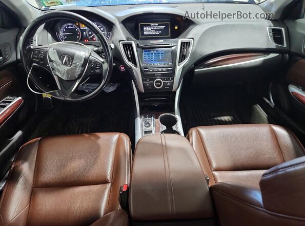 19UUB2F39GA010931 2016 ACURA TLX Brown Widok deski rozdzielczej