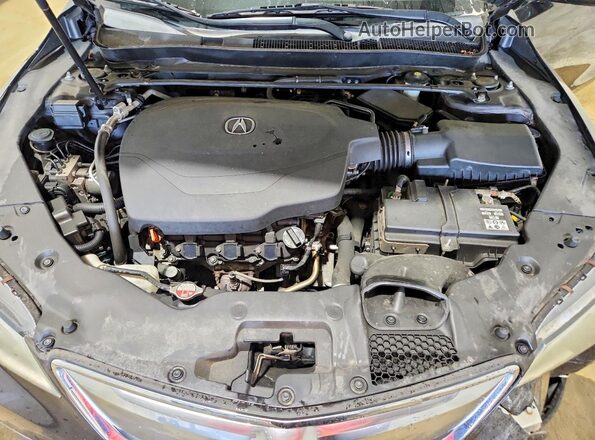 19UUB2F39GA010931 2016 ACURA TLX Brown Widok wnętrza z tyłu