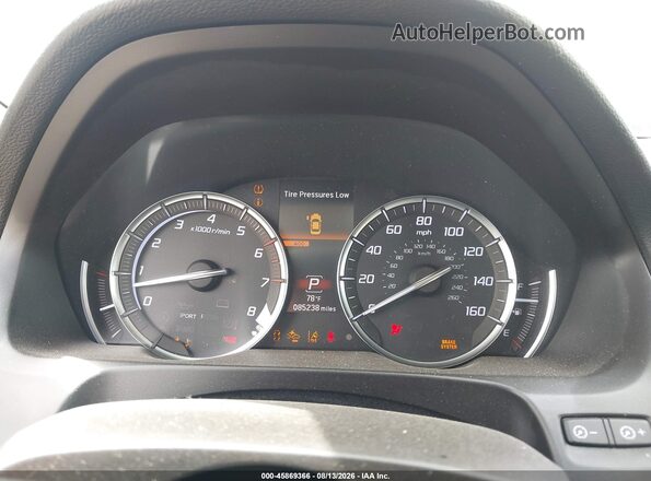 19UUB2F44KA010031 2019 ACURA TLX White უკანა სავარძლების ხედი