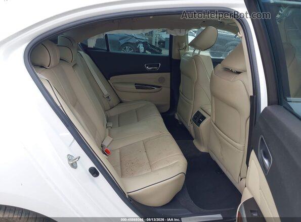 19UUB2F44KA010031 2019 ACURA TLX White VIN კოდის სტიკერის ხედი