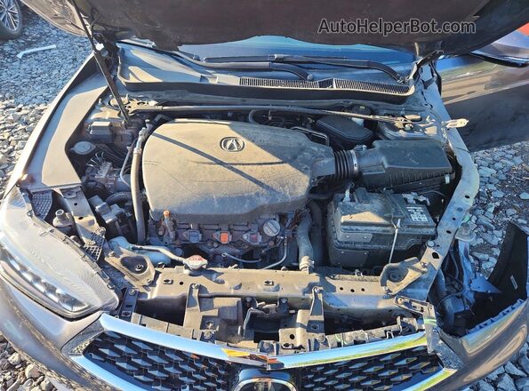 19UUB2F45LA001856 2020 ACURA TLX Gray უკანა სალონის ხედი