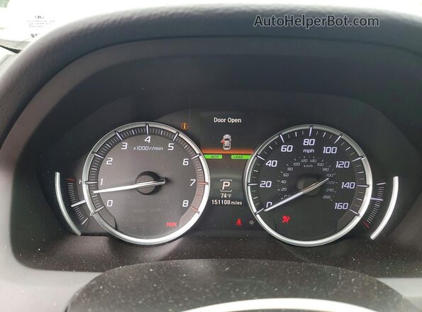 19UUB2F49KA006301 2019 ACURA TLX Черный Вид щитка приборов