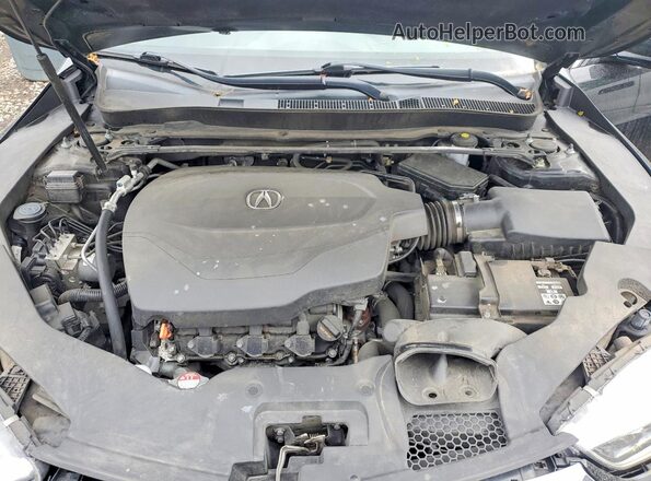 19UUB2F49KA006301 2019 ACURA TLX Черный Вид задней части салона