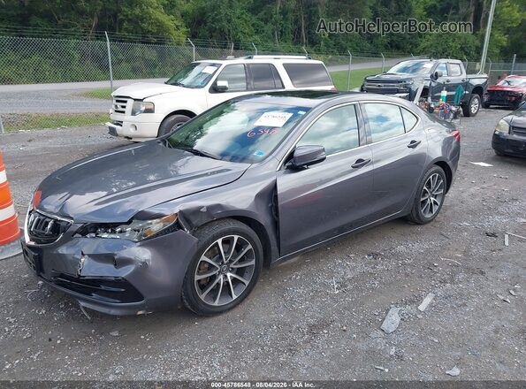 19UUB2F54HA003226 2017 ACURA TLX Gray Vista tres cuartos delantera izquierda