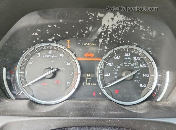 19UUB2F55GA007168 2016 ACURA TLX Серый Вид щитка приборов