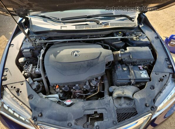 19UUB2F55HA002912 2017 ACURA TLX Blue Vista interior trasera