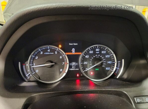 19UUB2F55JA006562 2018 ACURA TLX Gray Սարքավորումների վահանակի տեսք