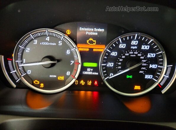 19UUB2F5XJA012759 2018 ACURA TLX Белый Вид щитка приборов