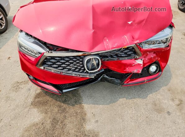 19UUB2F66JA003100 2018 ACURA TLX Red Սալոնի հետևի տեսք