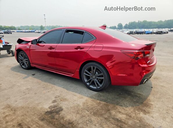 19UUB2F66JA003100 2018 ACURA TLX Red Հետևի ձախ